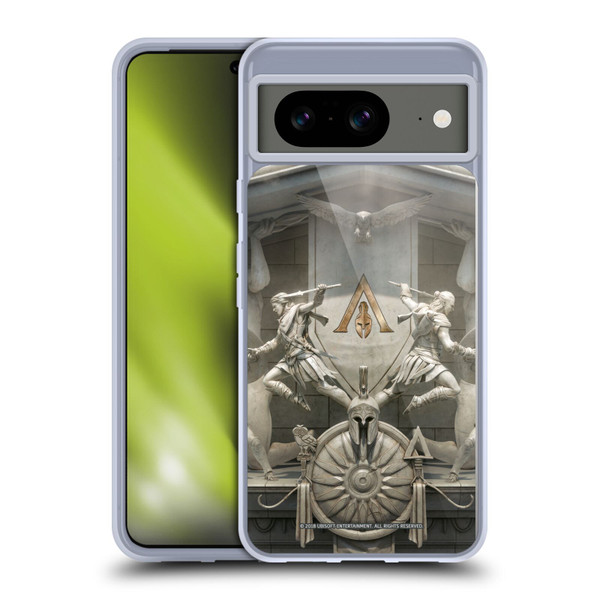 Assassin's Creed Odyssey Key Art Sculpture Soft Gel Case for Google Pixel 8
