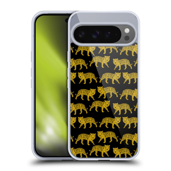 Andrea Lauren Design Animals Black Tiger Soft Gel Case for Google Pixel 9 Pro XL