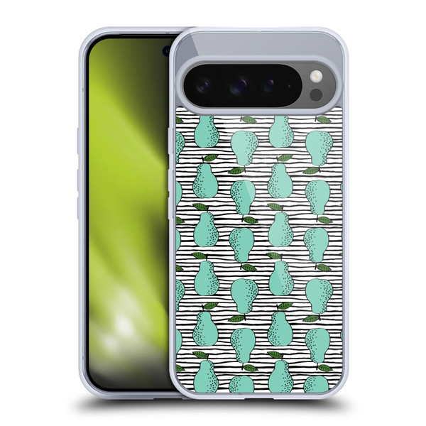 Andrea Lauren Design Food Pattern Pear Soft Gel Case for Google Pixel 9 Pro XL