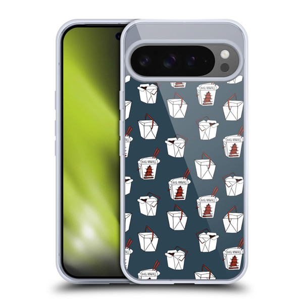 Andrea Lauren Design Food Pattern Take Out Soft Gel Case for Google Pixel 9 Pro XL