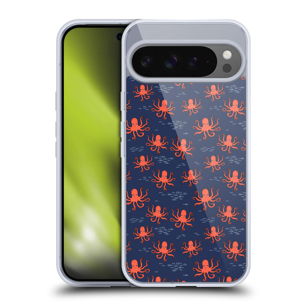 Andrea Lauren Design Sea Animals Octopus Soft Gel Case for Google Pixel 9 Pro XL
