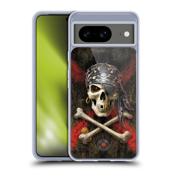 Anne Stokes Skull Pirate Soft Gel Case for Google Pixel 8