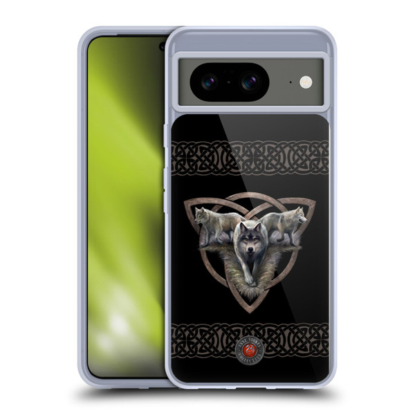 Anne Stokes Wolves 2 Trio Soft Gel Case for Google Pixel 8