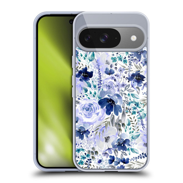 Anis Illustration Bloomers Indigo Soft Gel Case for Google Pixel 9 / Pixel 9 Pro