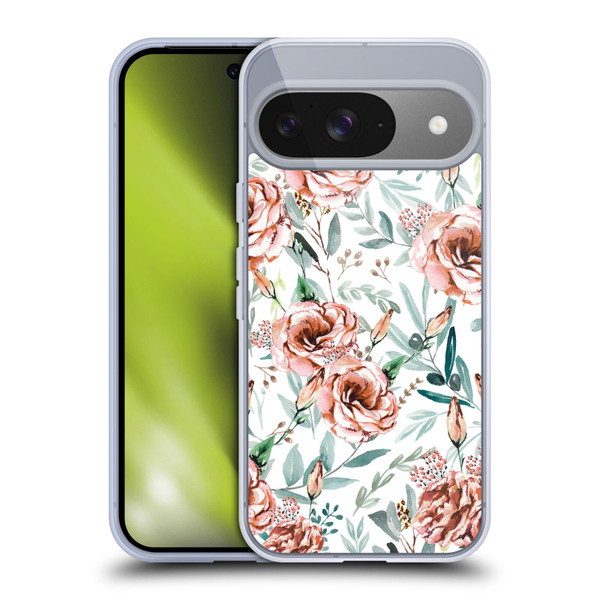 Anis Illustration Bloomers White Soft Gel Case for Google Pixel 9 / Pixel 9 Pro