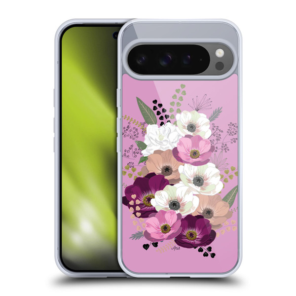 Anis Illustration Flowers Bouquet 3 Soft Gel Case for Google Pixel 9 Pro XL