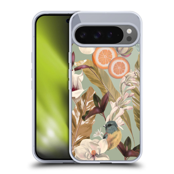 Anis Illustration Graphics New Tropical Pink Soft Gel Case for Google Pixel 9 Pro XL