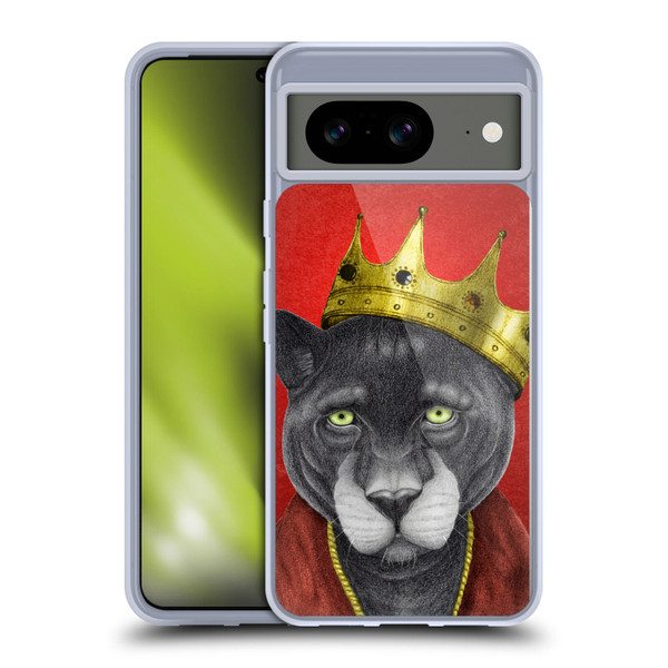 Barruf Animals The King Panther Soft Gel Case for Google Pixel 8