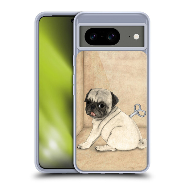 Barruf Dogs Pug Toy Soft Gel Case for Google Pixel 8
