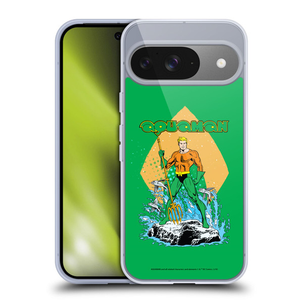 Aquaman DC Comics Fast Fashion Trident Soft Gel Case for Google Pixel 9 / Pixel 9 Pro