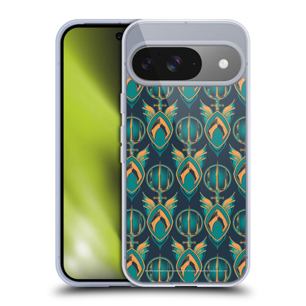 Aquaman Movie Logo Pattern Soft Gel Case for Google Pixel 9 / Pixel 9 Pro