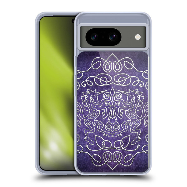 Brigid Ashwood Celtic Wisdom 3 Unicorns Soft Gel Case for Google Pixel 8