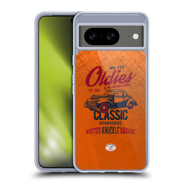Busted Knuckle Garage Graphics Classic Soft Gel Case for Google Pixel 8
