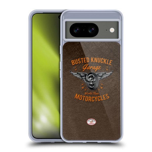 Busted Knuckle Garage Graphics Motorcycles Soft Gel Case for Google Pixel 8