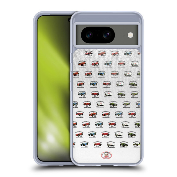 Busted Knuckle Garage Graphics Pattern Soft Gel Case for Google Pixel 8