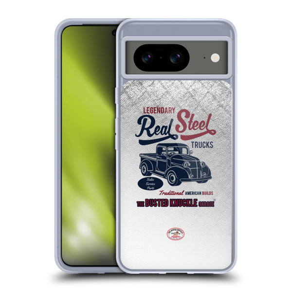 Busted Knuckle Garage Graphics Real Steel Soft Gel Case for Google Pixel 8