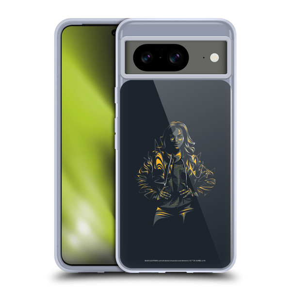 Black Lightning Key Art Jennifer Pierce Soft Gel Case for Google Pixel 8