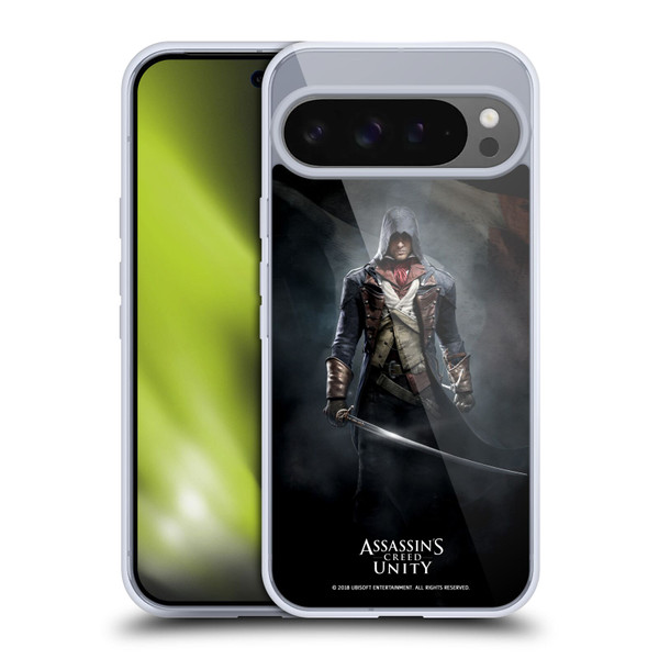 Assassin's Creed Unity Key Art Arno Dorian Sword Soft Gel Case for Google Pixel 9 Pro XL