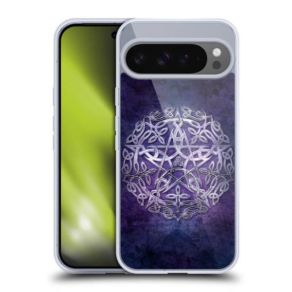 Brigid Ashwood Sacred Symbols Silver Pentacle Soft Gel Case for Google Pixel 9 Pro XL