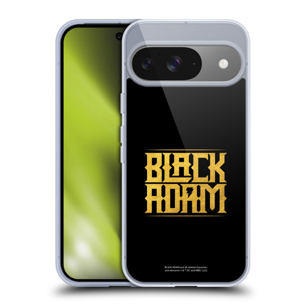 Black Adam Graphics Logotype Soft Gel Case for Google Pixel 9 / Pixel 9 Pro