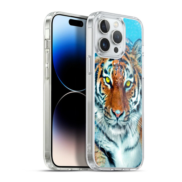 Aimee Stewart Animals Yellow Tiger Soft Gel Case for Apple iPhone 13 Pro Max & MagSafe
