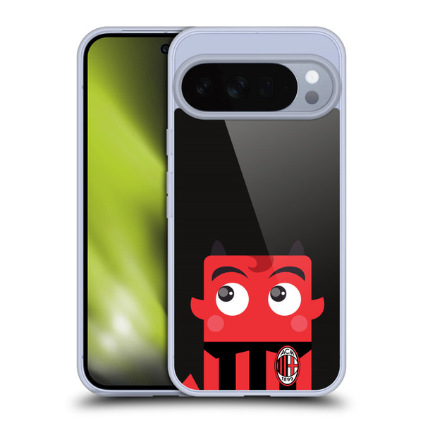 AC Milan Art Mascotte Soft Gel Case for Google Pixel 10 Pro XL