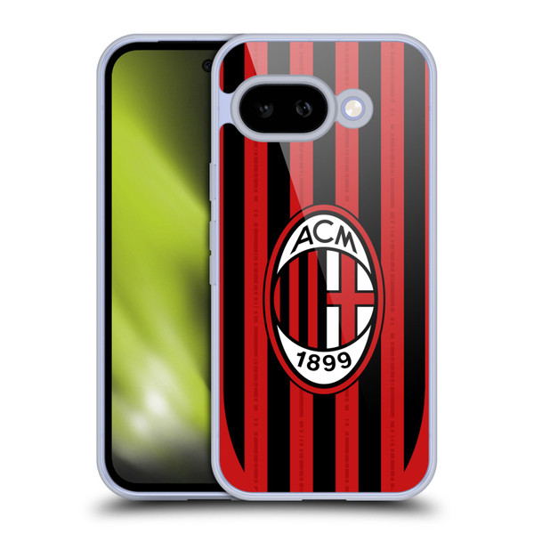AC Milan 2024/25 Crest Kit Home Soft Gel Case for Google Pixel 9A