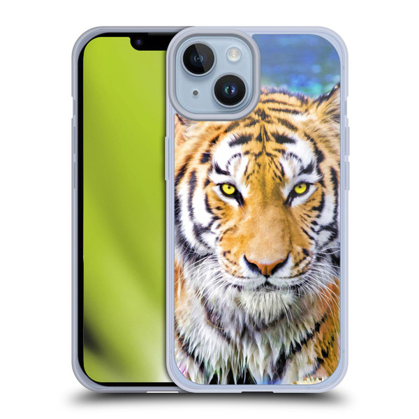 Aimee Stewart Animals Tiger and Lily Soft Gel Case for Apple iPhone 14