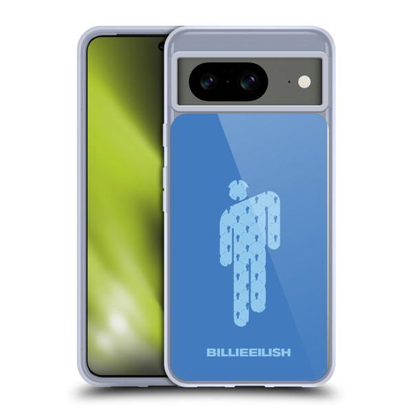 Billie Eilish Key Art Blohsh Blue Soft Gel Case for Google Pixel 8