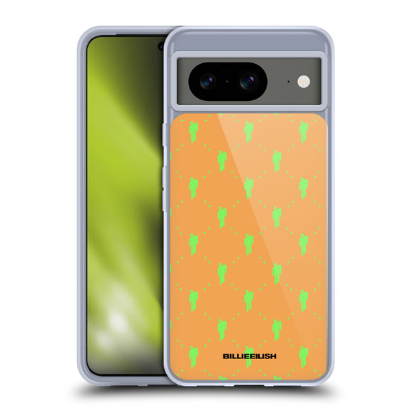 Billie Eilish Key Art Blohsh Pattern Soft Gel Case for Google Pixel 8