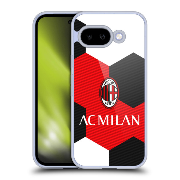 AC Milan Crest Ball Soft Gel Case for Google Pixel 9A