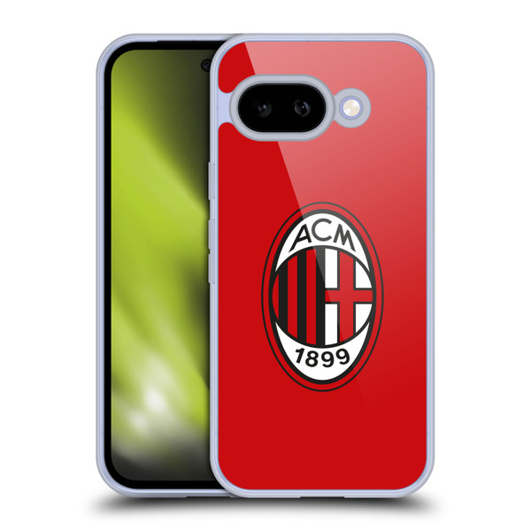 AC Milan Crest Full Colour Red Soft Gel Case for Google Pixel 9A