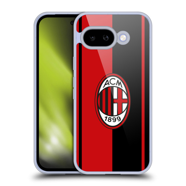 AC Milan Crest Red And Black Soft Gel Case for Google Pixel 9A