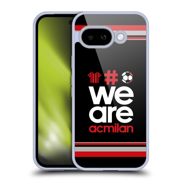 AC Milan Crest Stripes 2 Soft Gel Case for Google Pixel 9A