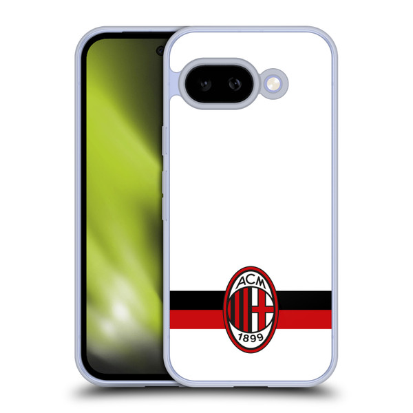 AC Milan Crest White Soft Gel Case for Google Pixel 9A