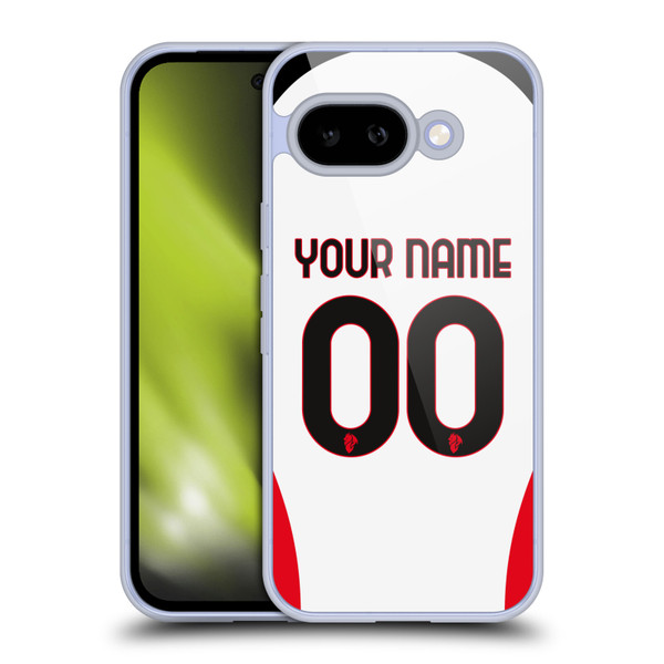 Custom Customised Personalised AC Milan 2024/25 Kit Away Soft Gel Case for Google Pixel 9A
