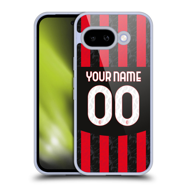 Custom Customised Personalised AC Milan 2024/25 Kit Home Soft Gel Case for Google Pixel 9A