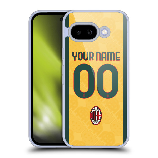 Custom Customised Personalised AC Milan 2024/25 Kit Third Soft Gel Case for Google Pixel 9A