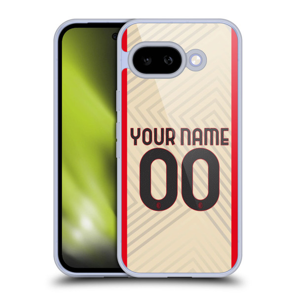 Custom Customised Personalised AC Milan 2021/22 Kit Away Soft Gel Case for Google Pixel 9A