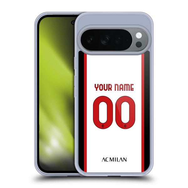 Custom Customised Personalised AC Milan 2022/23 Kit Away Soft Gel Case for Google Pixel 10