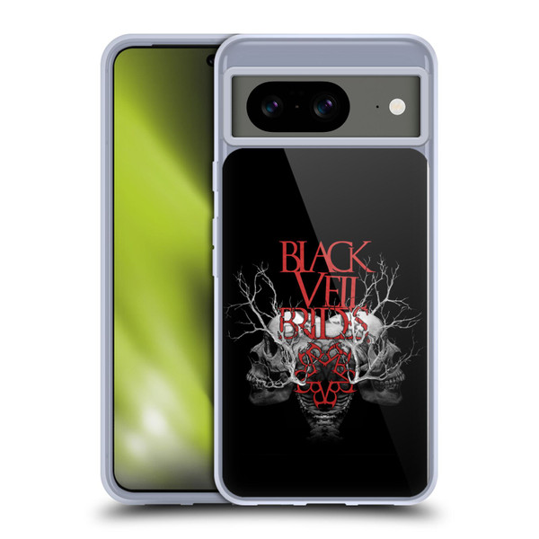 Black Veil Brides Band Art Skull Branches Soft Gel Case for Google Pixel 8