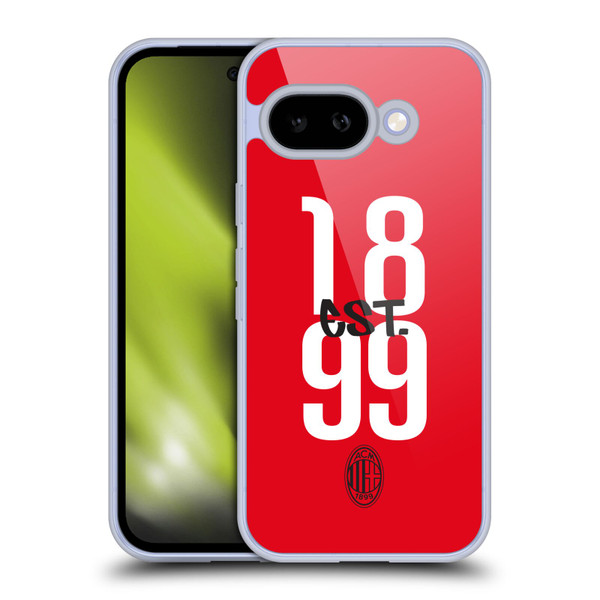 AC Milan Graphics Est. 1899 Soft Gel Case for Google Pixel 9A