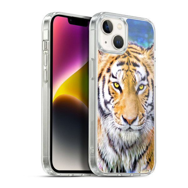 Aimee Stewart Animals Tiger and Lily Soft Gel Case for Apple iPhone 14 Plus & MagSafe