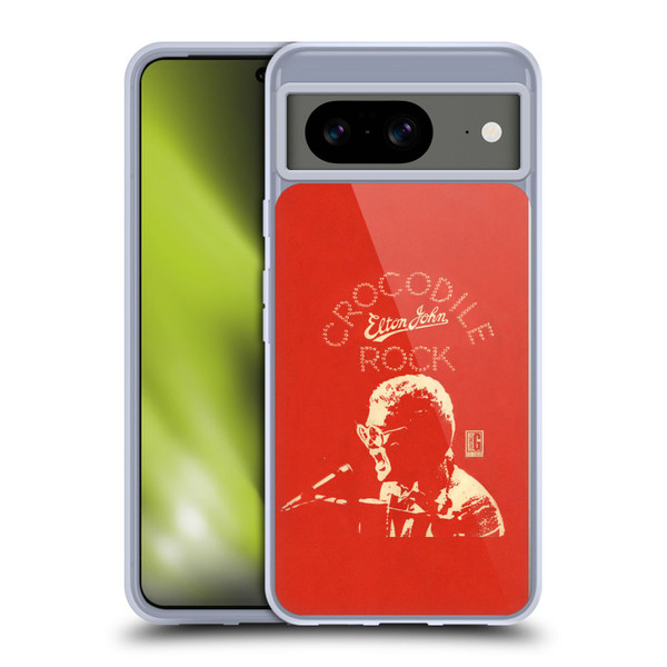 Elton John Artwork Crocodile Rock Single Soft Gel Case for Google Pixel 8