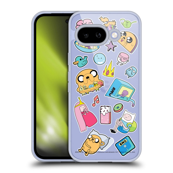 Adventure Time Graphics Icons Soft Gel Case for Google Pixel 9A