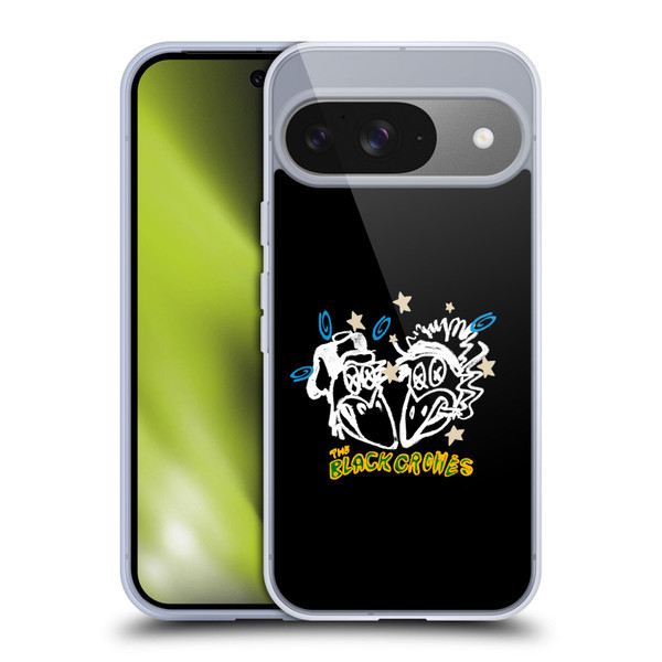 The Black Crowes Graphics Heads Soft Gel Case for Google Pixel 9 / Pixel 9 Pro