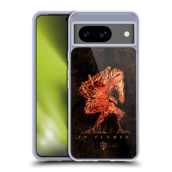 In Flames Metal Grunge Creature Soft Gel Case for Google Pixel 8