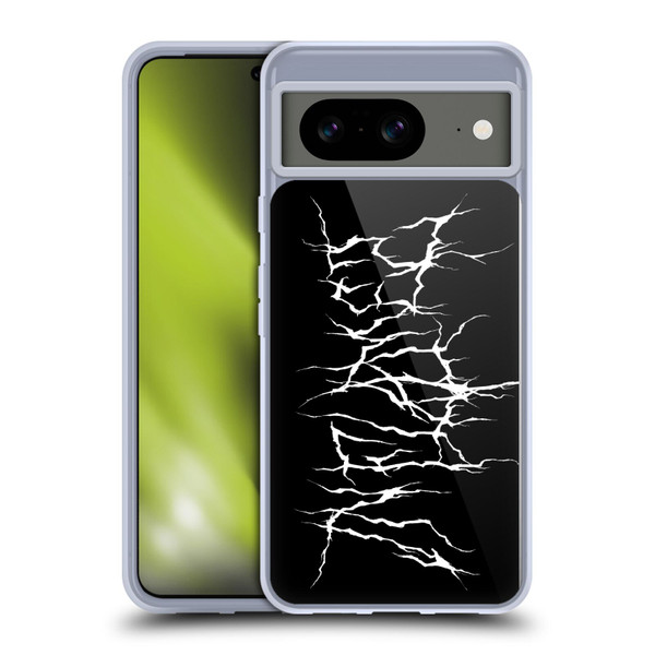In Flames Metal Grunge Metal Logo Soft Gel Case for Google Pixel 8