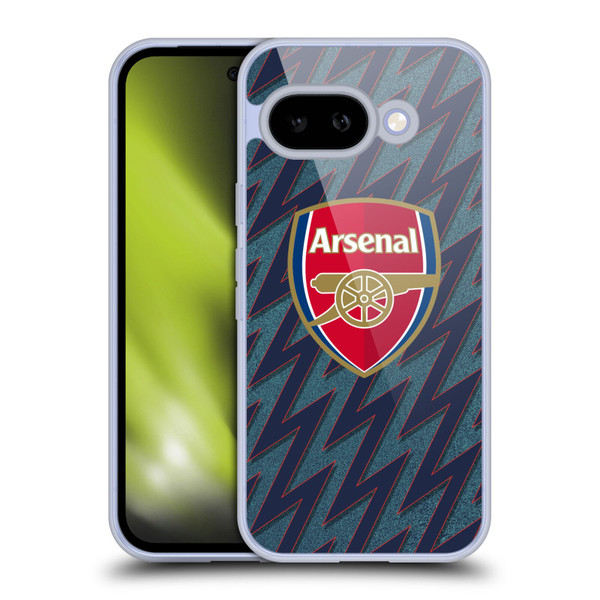 Arsenal FC 2021/22 Crest Kit Third Soft Gel Case for Google Pixel 9A