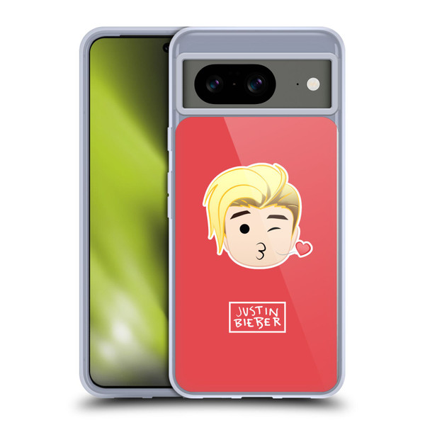 Justin Bieber Justmojis Kiss Soft Gel Case for Google Pixel 8